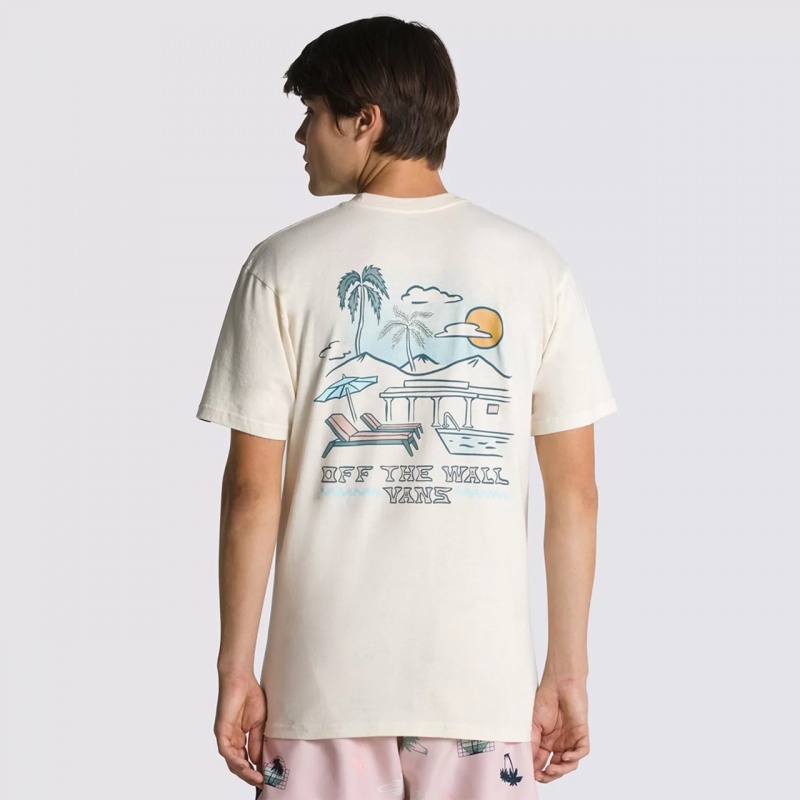 Camiseta Vans Pool Side Resort Bege