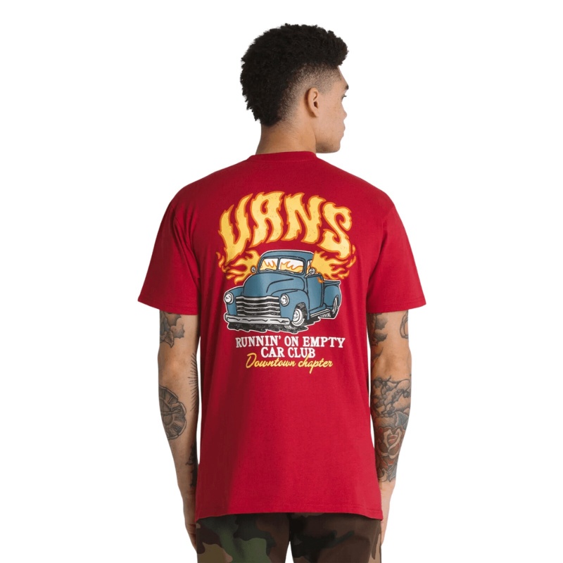 Camiseta Vans Running On Empty Vermelho