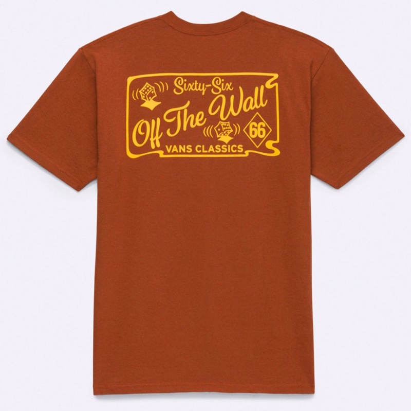 Camiseta Vans Sixty Sixers Club Marrom