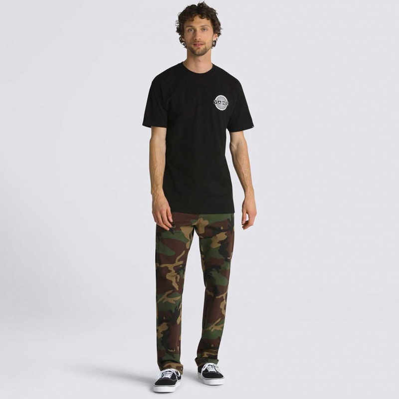 Camiseta Vans Warped Checkboard Logo Preto