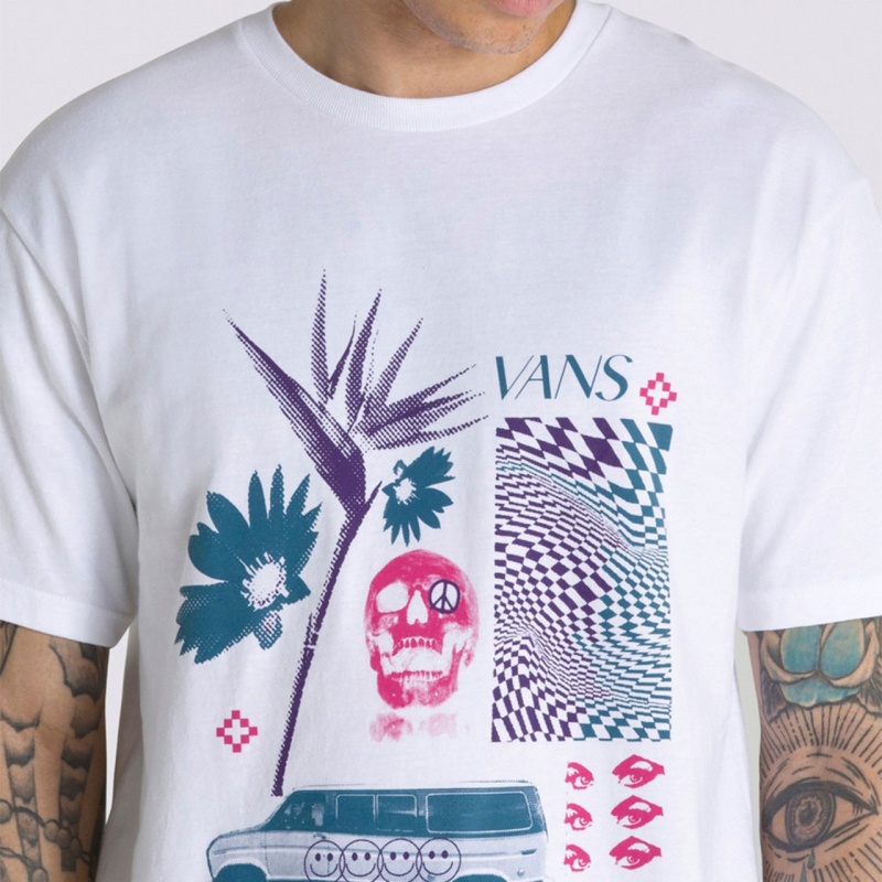 Camiseta Vans Warped Vacation Branco