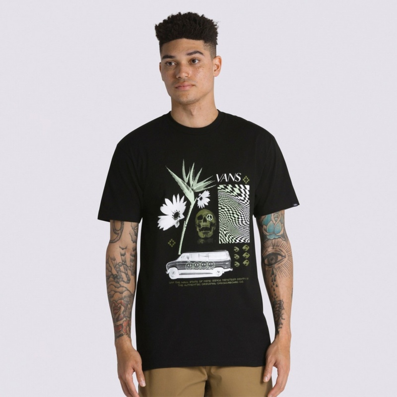 Camiseta Vans Warped Vacation Preto