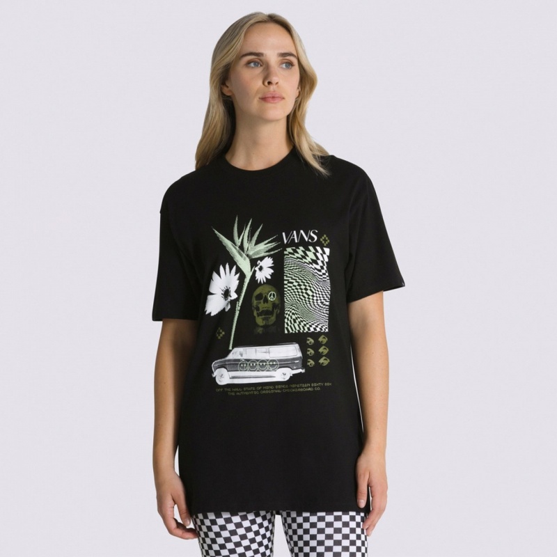 Camiseta Vans Warped Vacation Preto