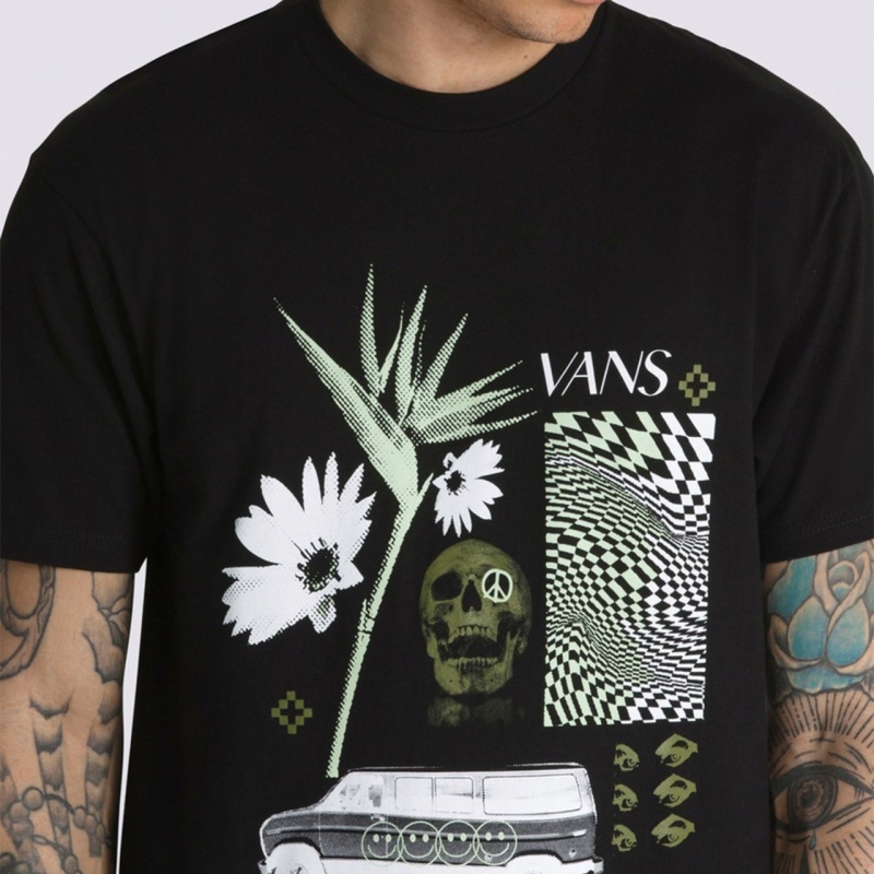 Camiseta Vans Warped Vacation Preto