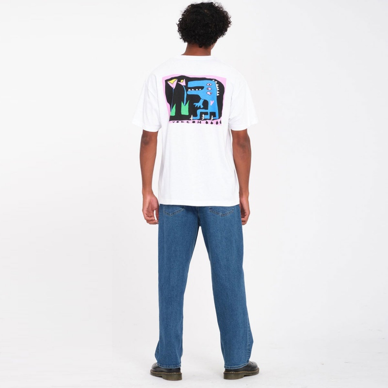 Camiseta Volcom Dino Bege