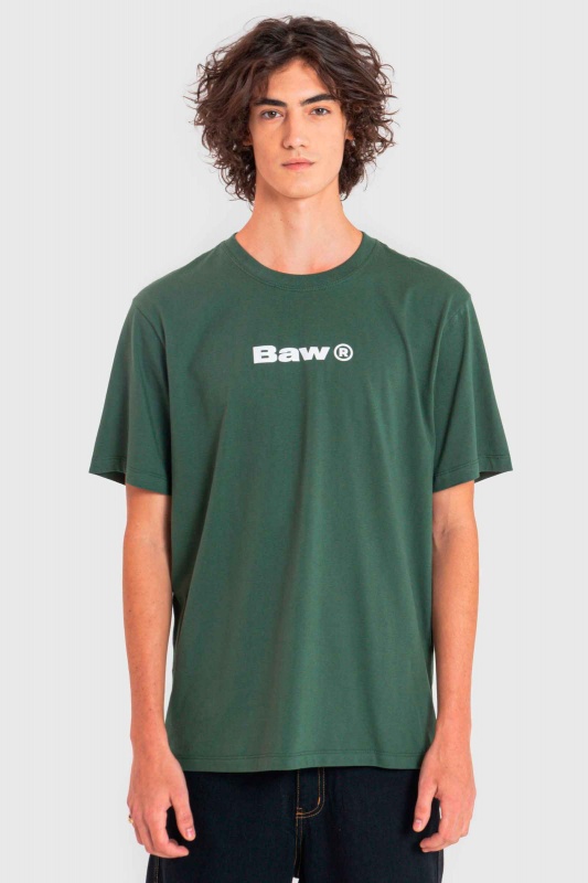Camiseta Baw Regular Logo Verde