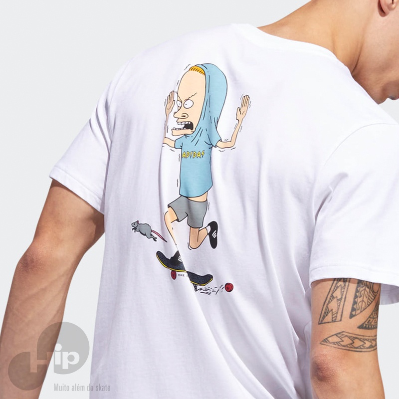 Camiseta Adidas Beavis & Butthead Branca