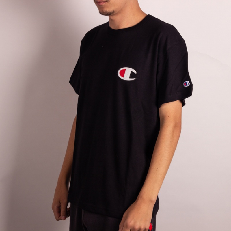 Camiseta Champion C Patch Preto