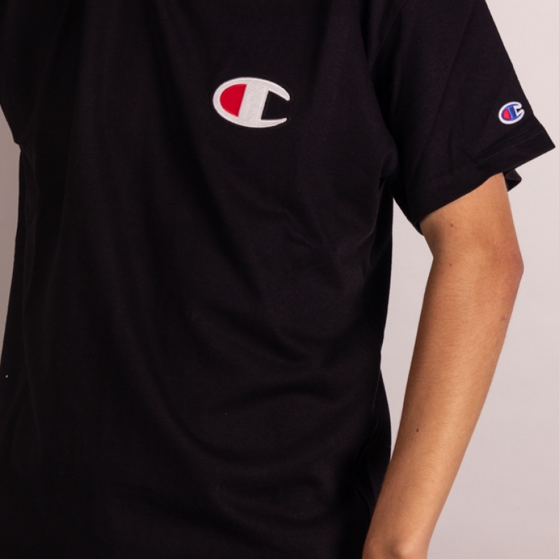 Camiseta Champion C Patch Preto