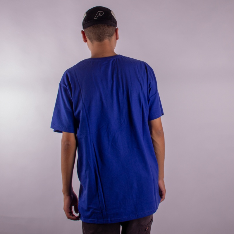 Camiseta Champion Embroidery Trad Logo Azul Escuro