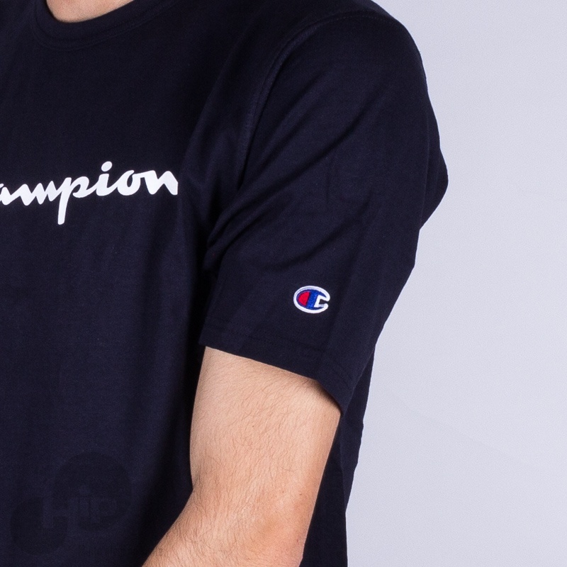 Camiseta Champion Graphic Tee Heritage Azul Escuro