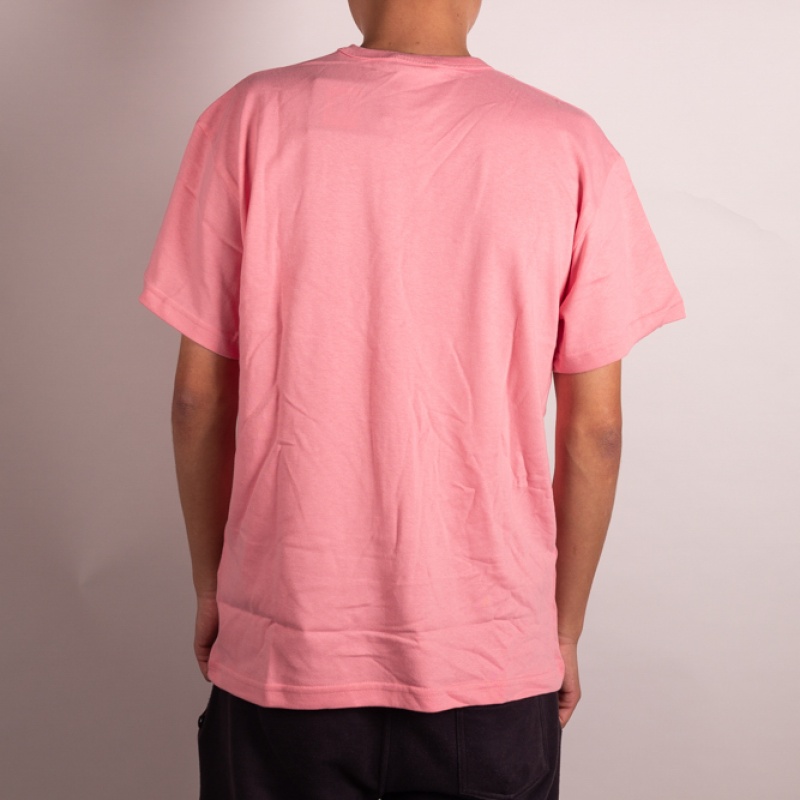 Camiseta Champion Script Patch Logo Rosa