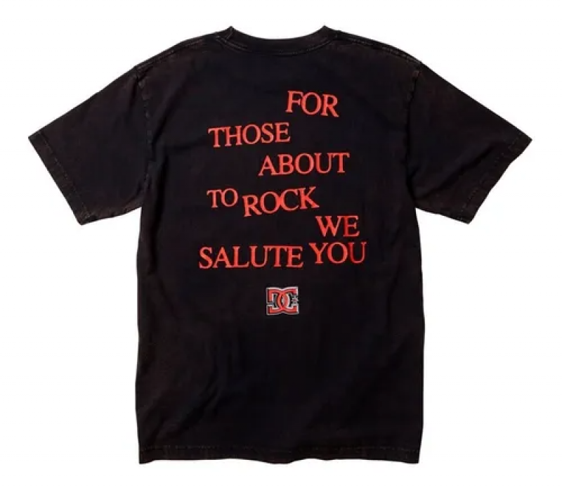 Camiseta Dc Shoes ACDC About To Rock Preto