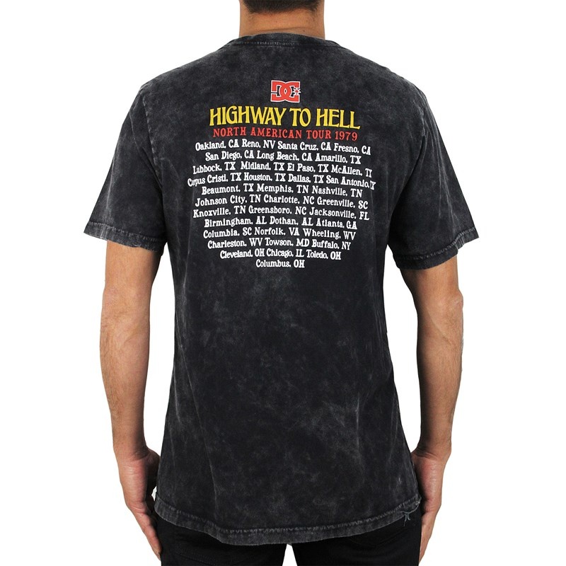 Camiseta Dc Shoes ACDC HighWay To Hell Preto