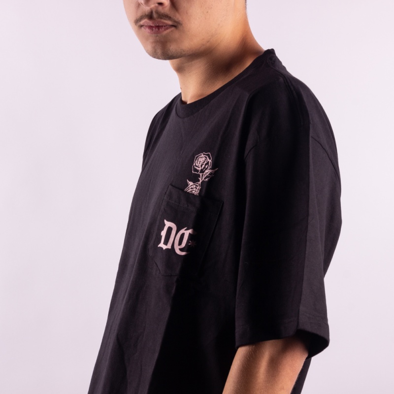 Camiseta Dc Shoes Rose Pocket Preto