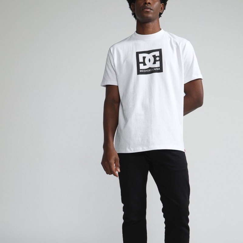 Camiseta Dc Shoes Square Star Hss Branco