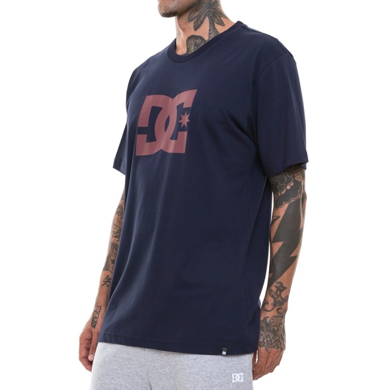 Camiseta Dc Shoes Star Color Large Azul Escuro