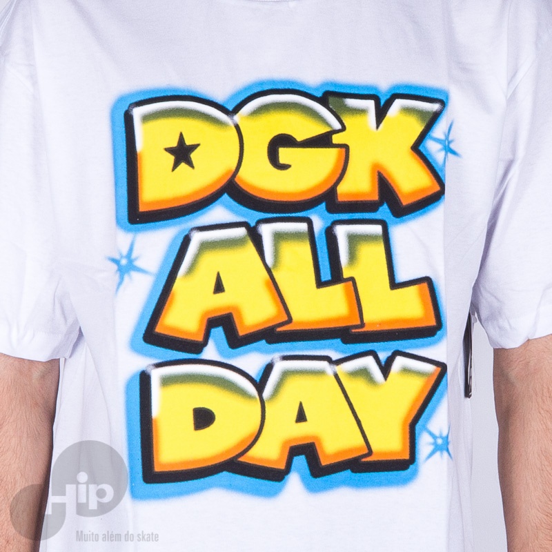 Camiseta Dgk Airbrush Branca