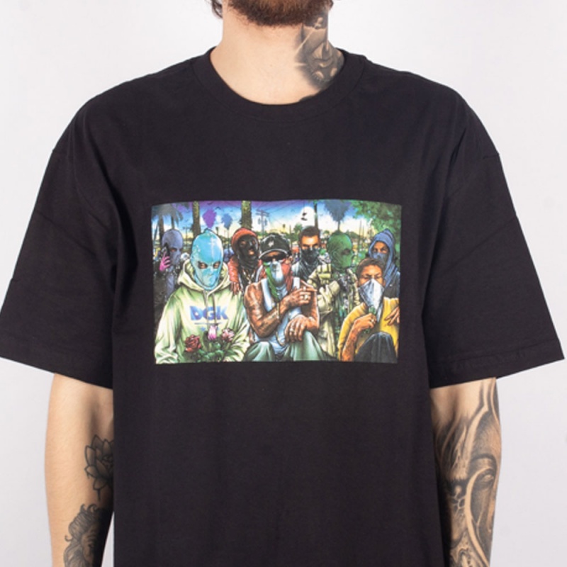 Camiseta Dgk Cartel Preto