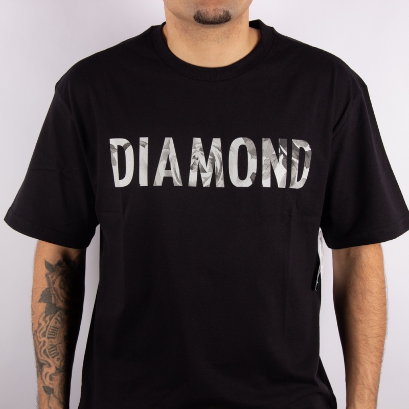 Camiseta Diamond Dead Roses Preto