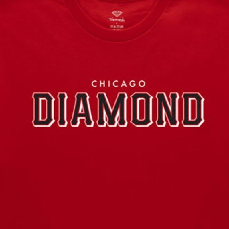Camiseta Diamond Hometeam Chicago Vermelho