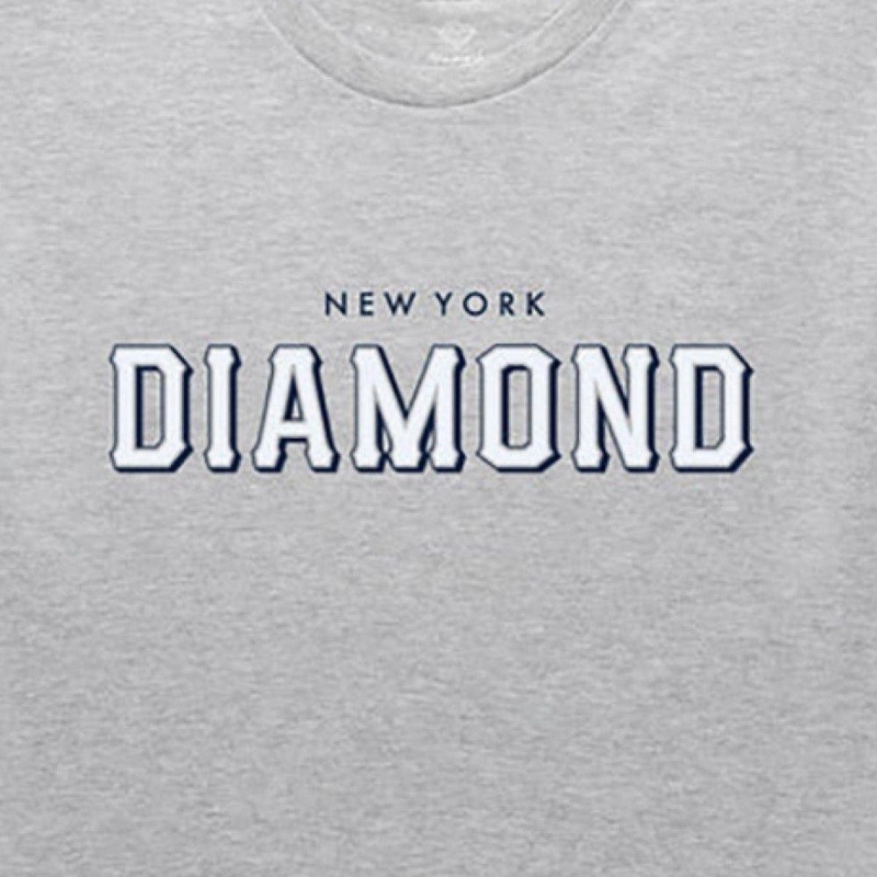 Camiseta Diamond Hometeam Ny Cinza Claro