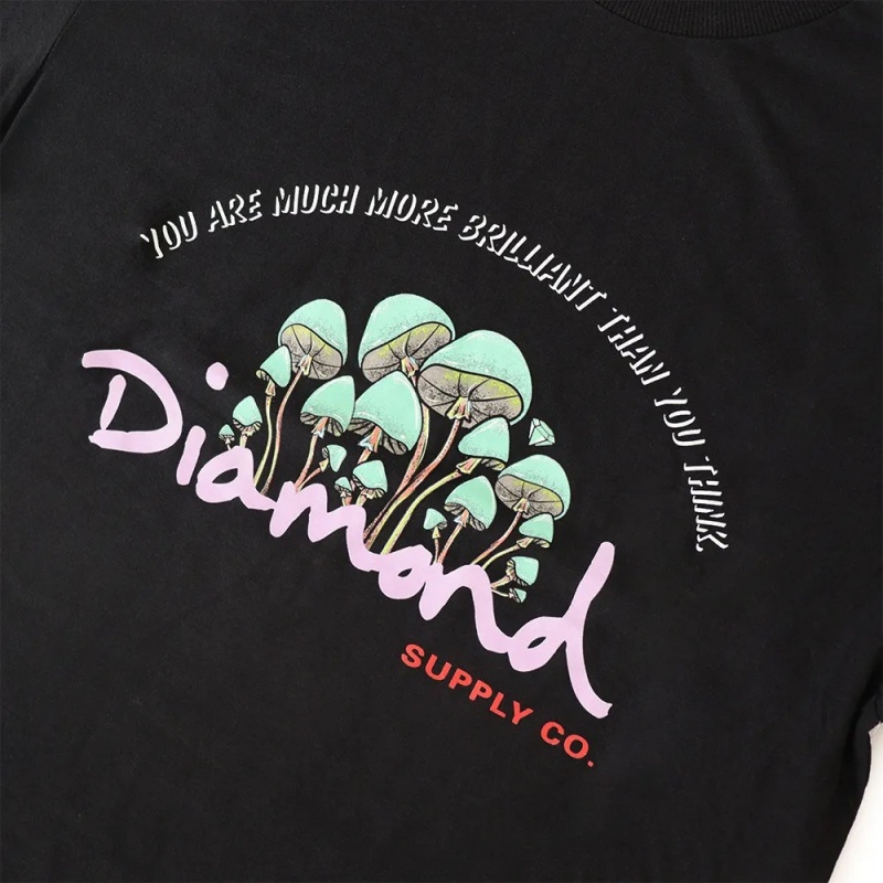 Camiseta Diamond Mushrooms Preto