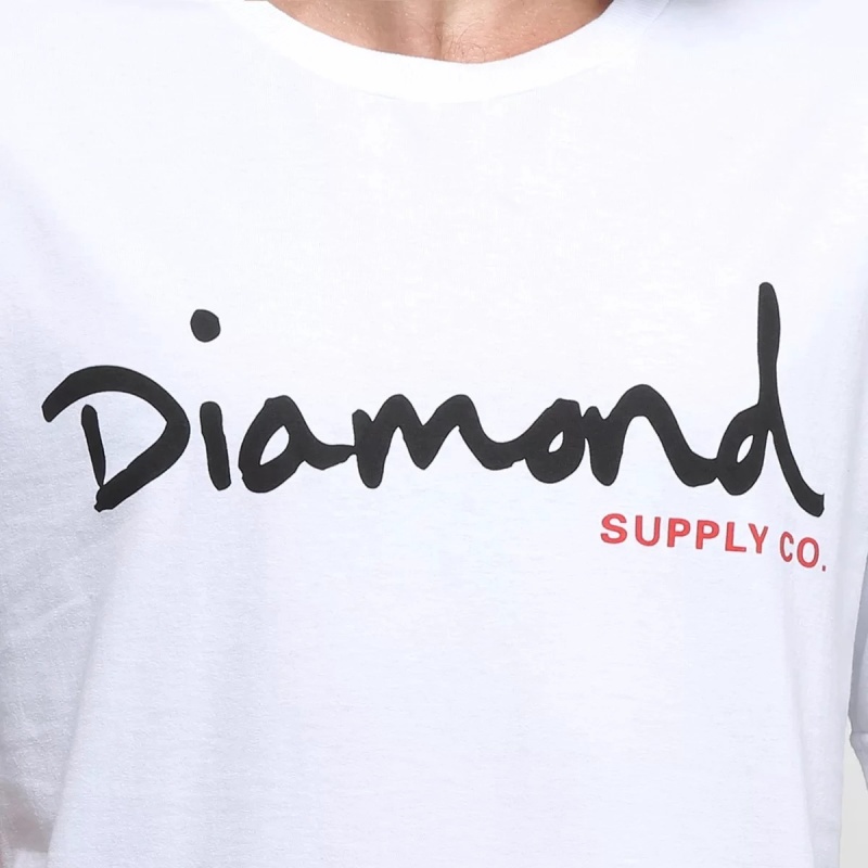 Camiseta Diamond Og Script Branco