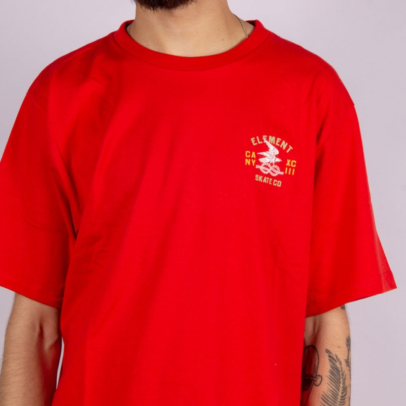 Camiseta Element CA NY Eagle Vermelho