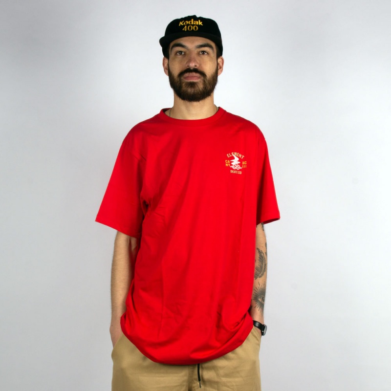 Camiseta Element CA NY Eagle Vermelho