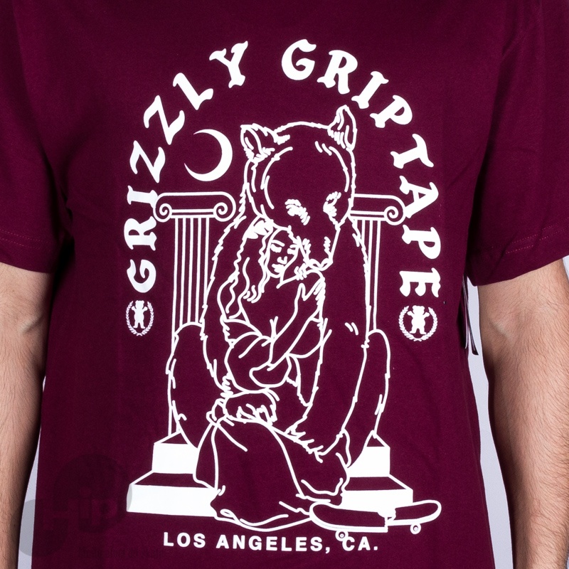 Camiseta Grizzly Bear Hug Vinho