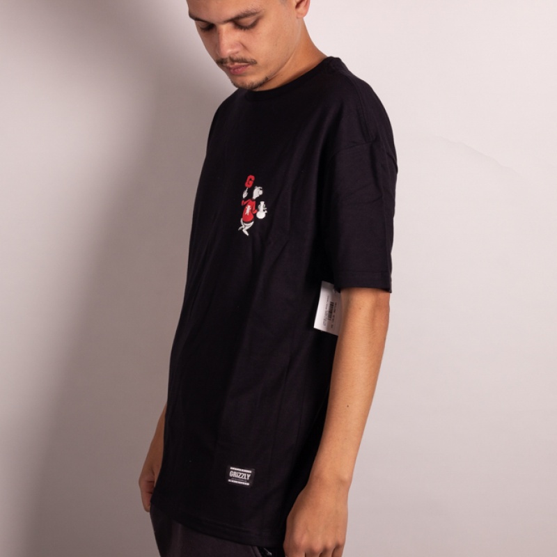 Camiseta Grizzly Bongtrotters Preto