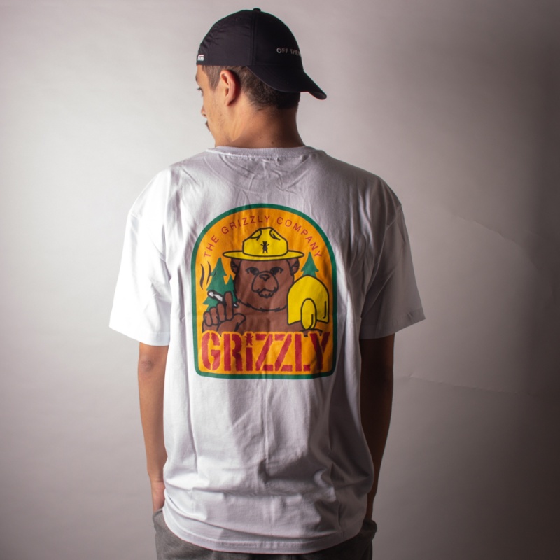 Camiseta Grizzly Prevention Branco