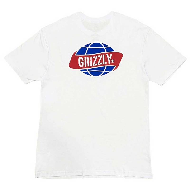 Camiseta Grizzly Round The World Branco