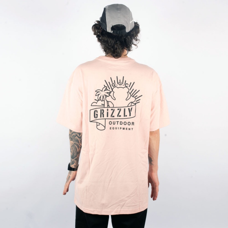 Camiseta Grizzly Shorebreak Rosa