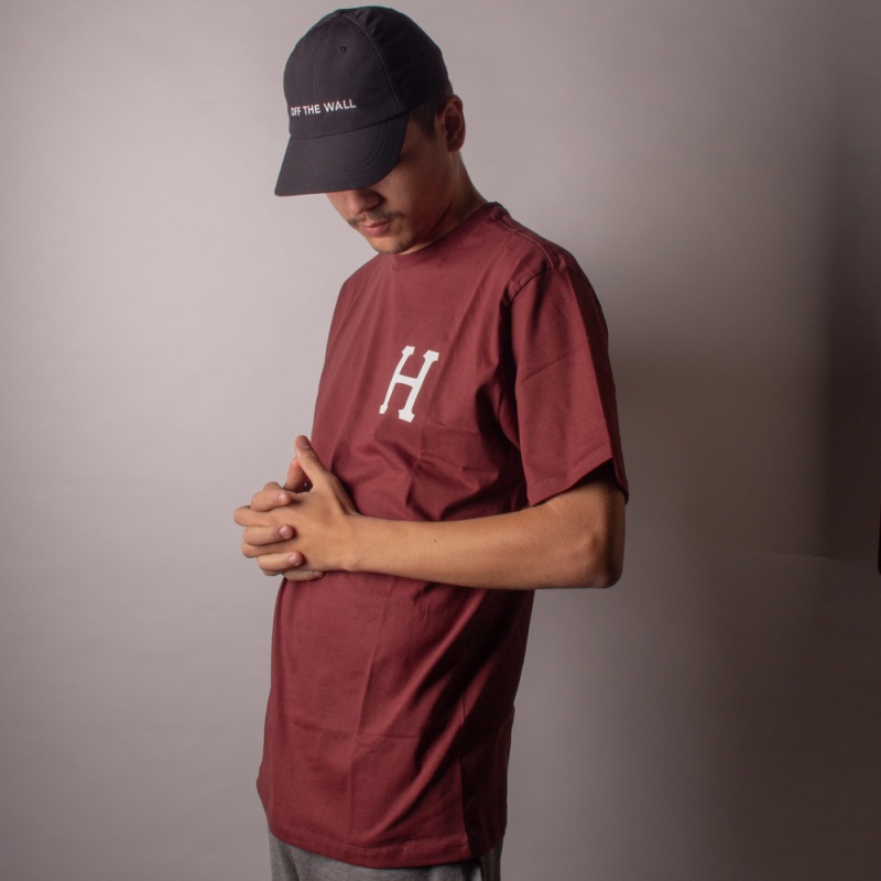 Camiseta HUF Classic H Vinho