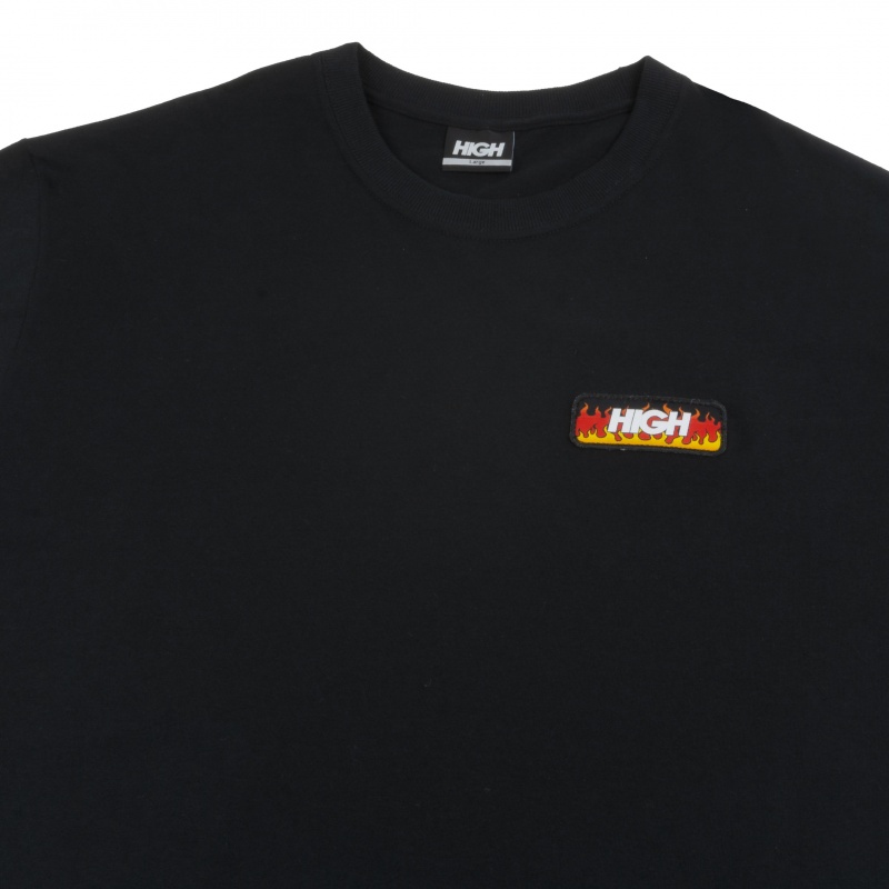 Camiseta High Patch Flames Preto