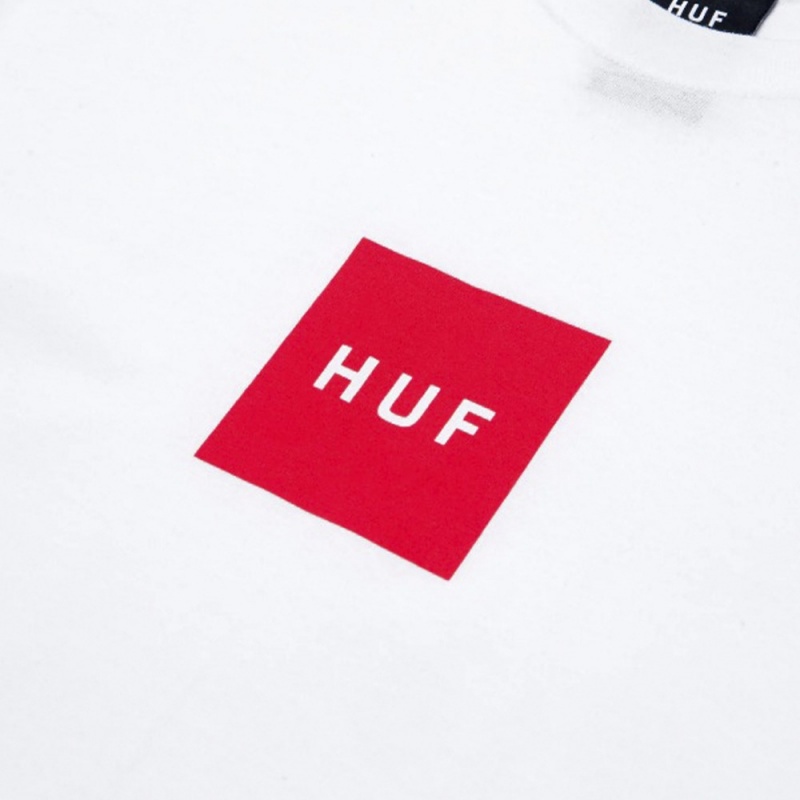 Camiseta Huf Essentials Box Logo Branco