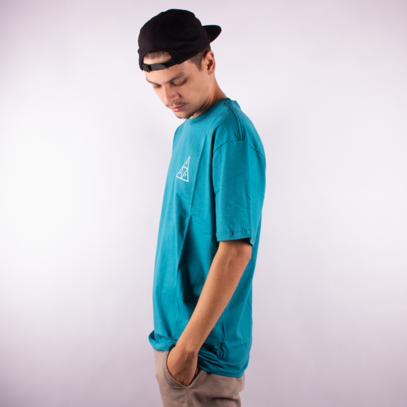 Camiseta Huf Essentials TT Azul Escuro