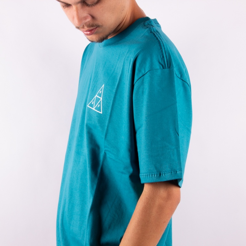 Camiseta Huf Essentials TT Azul Escuro