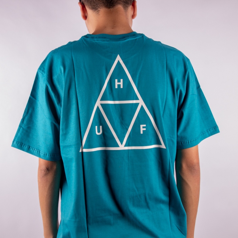 Camiseta Huf Essentials TT Azul Escuro