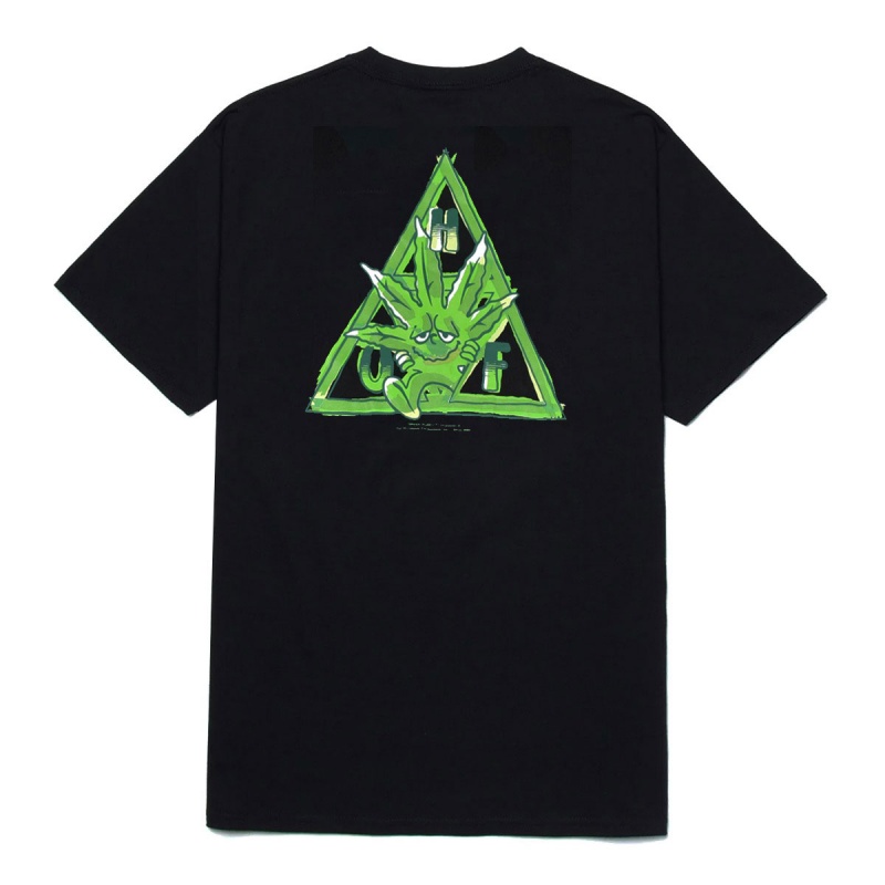 Camiseta Huf Green Buddy Preto