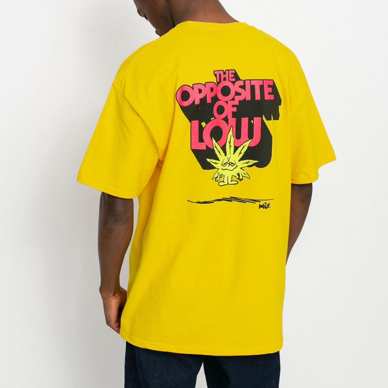 Camiseta Huf Opposite Of Low Amarelo