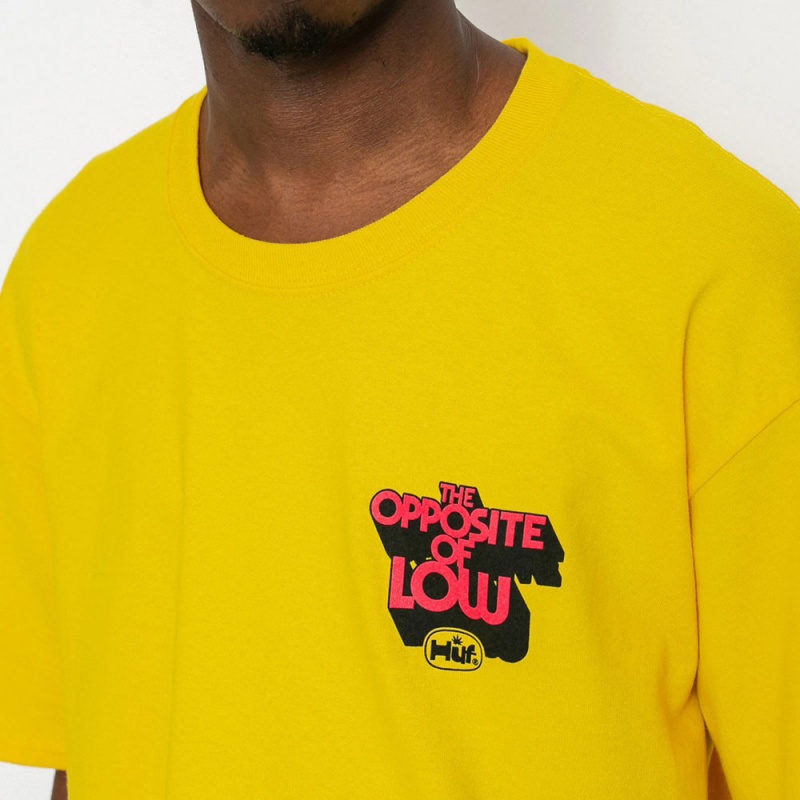 Camiseta Huf Opposite Of Low Amarelo