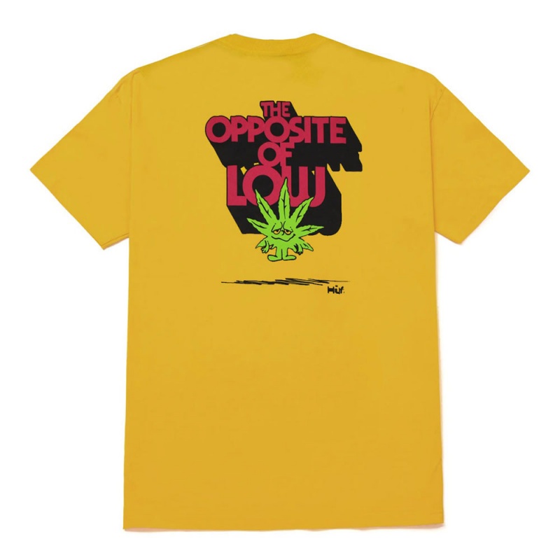 Camiseta Huf Opposite Of Low Amarelo