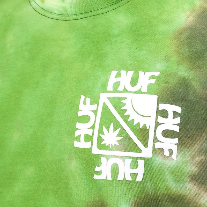 Camiseta Huf Sunshine Tie Dye Verde