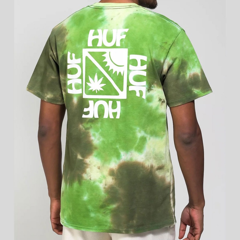 Camiseta Huf Sunshine Tie Dye Verde