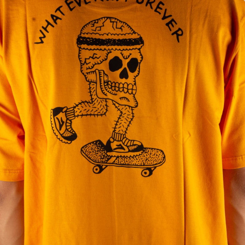 Camiseta Lakai Skull Laranja