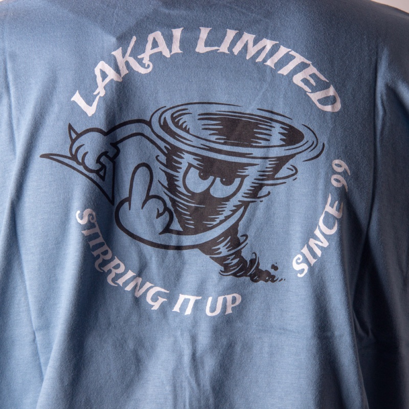 Camiseta Lakai Tornado Azul Claro