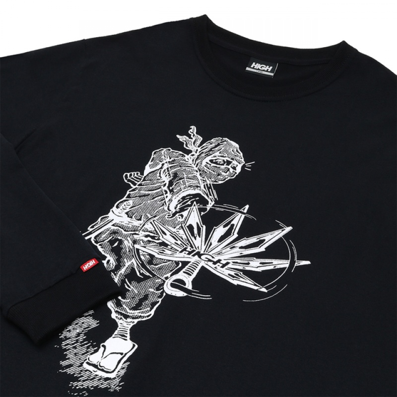 Camiseta Manga Longa High Ninja Preto